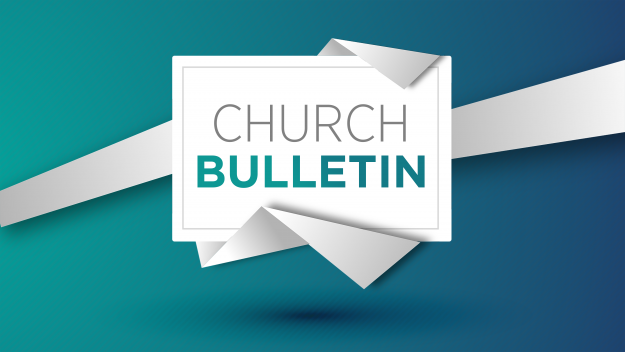 Sunday Worship Bulletins